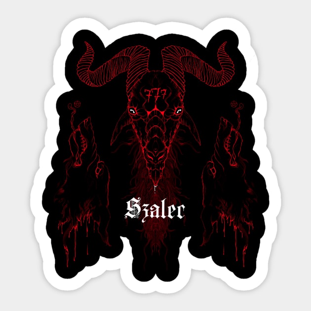 The Holy Goat Sticker by Szalec